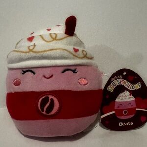 Squishmallows Pink and White Beata Plush